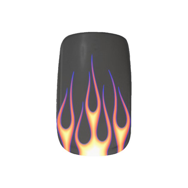 Flame Reflections Nail Stickers Holographic Fire Flame Nail Art Decals 3D  Vinyls Nail Stencil For Nails Manicure Tape Adhesive Foil From Candie007,  $9.84 | DHgate.Com